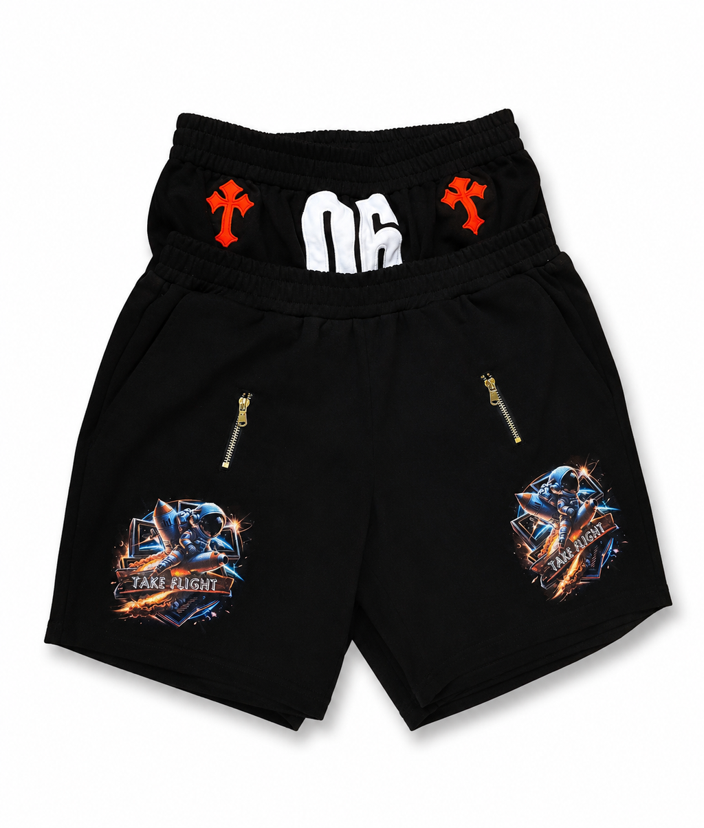 Take Flight 06 Double Stacked Zip Shorts - front