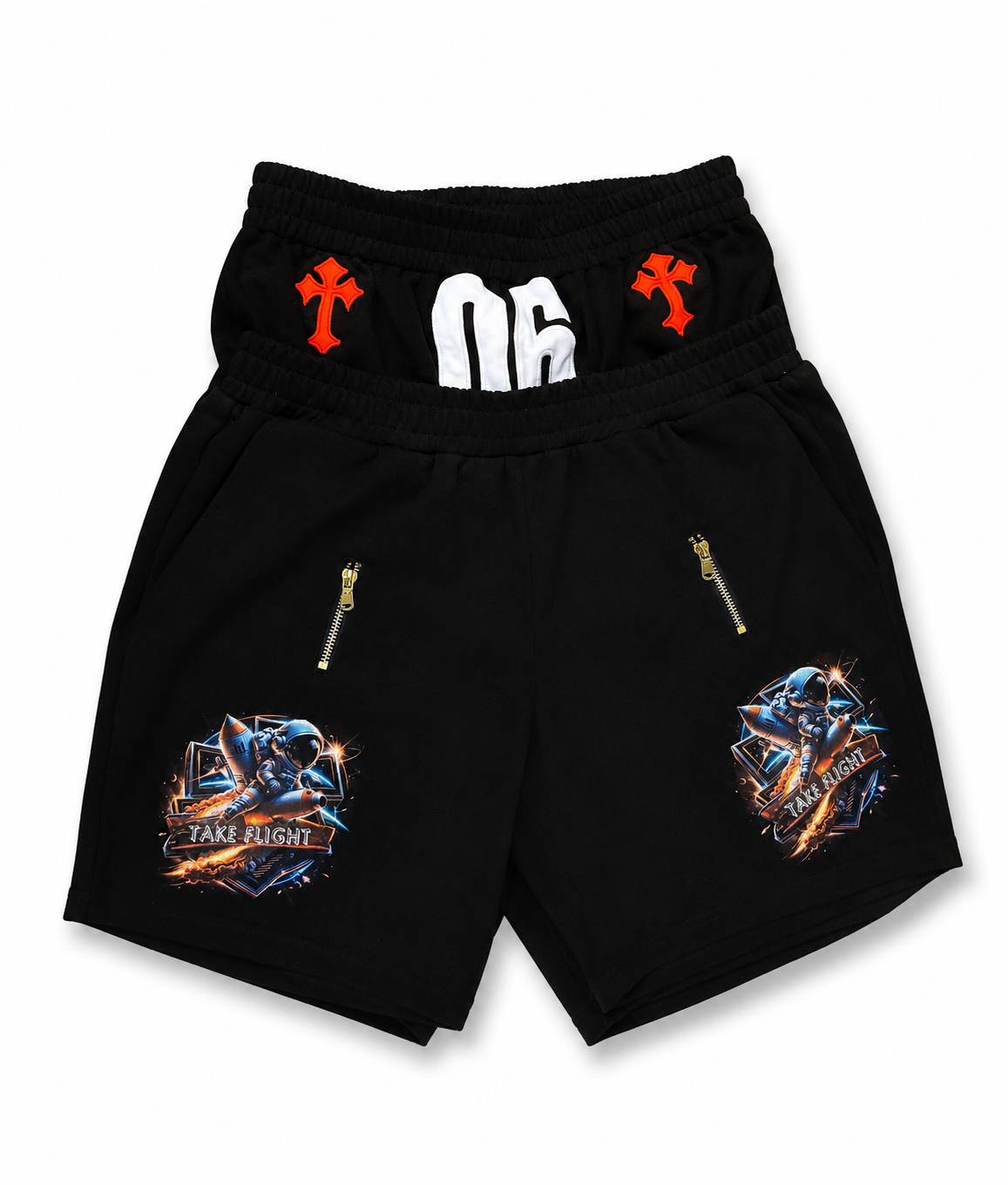Take Flight 06 Double Stacked Zip Shorts - front